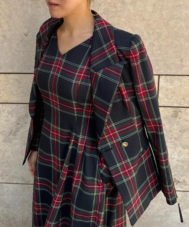 タータンチェックジャケット_edl25aw-jk02