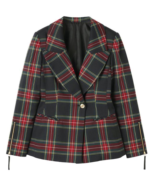 タータンチェックジャケット_edl25aw-jk02