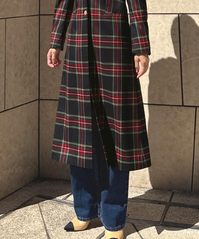 チェックモダンロングジャケット_edl25aw-jk07