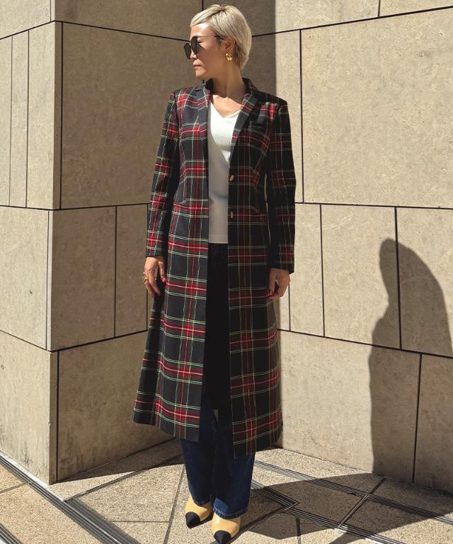 チェックモダンロングジャケット_edl25aw-jk07