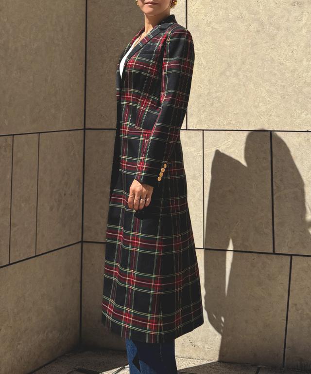 チェックモダンロングジャケット_edl25aw-jk07