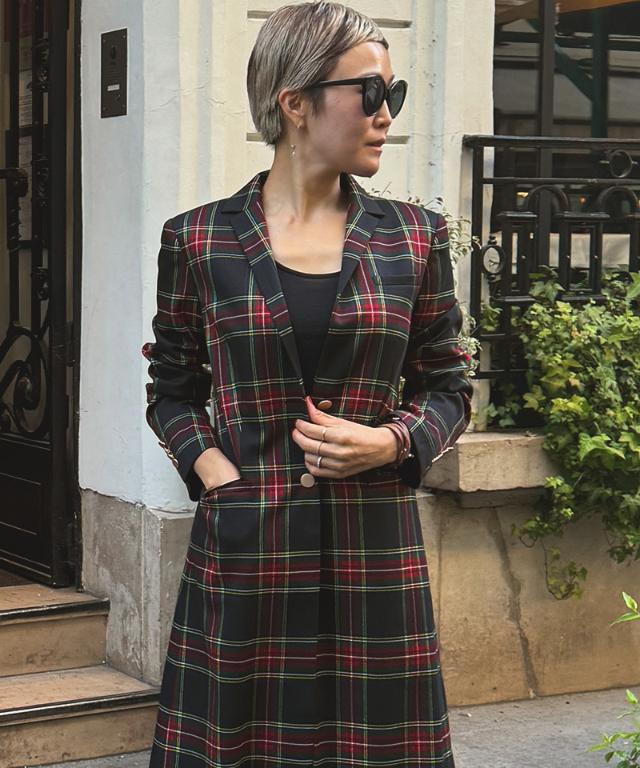 チェックモダンロングジャケット_edl25aw-jk07