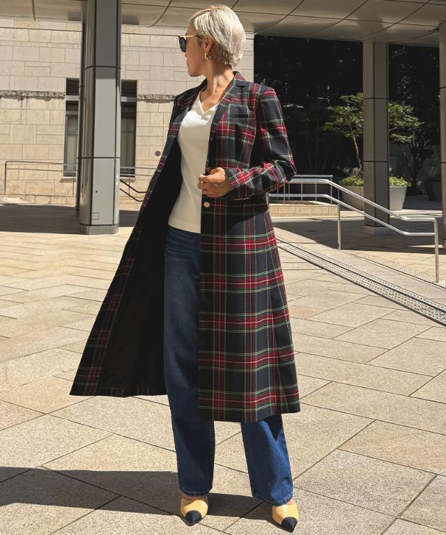 チェックモダンロングジャケット_edl25aw-jk07