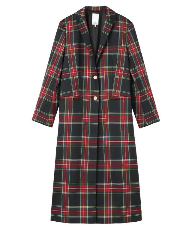 チェックモダンロングジャケット_edl25aw-jk07