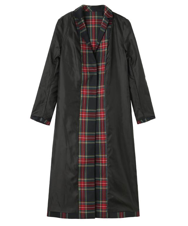 チェックモダンロングジャケット_edl25aw-jk07