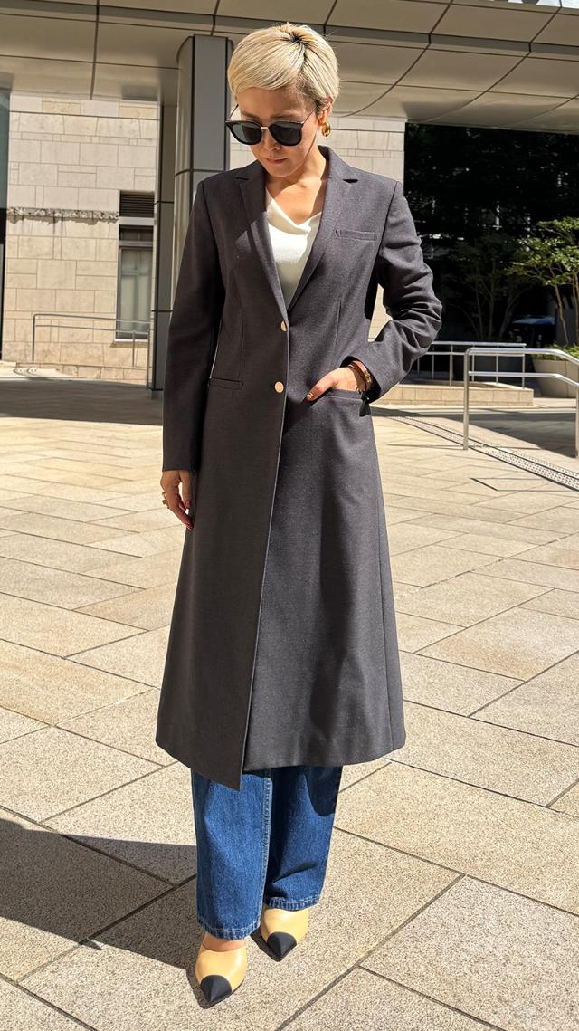 モダンロングジャケット