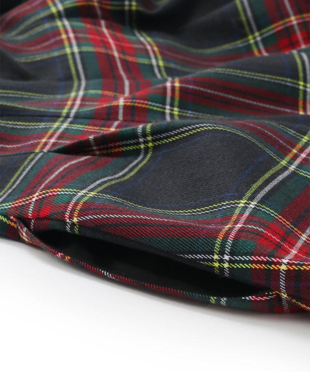 Vネックタータンチェックワンピース_edl25aw-op01