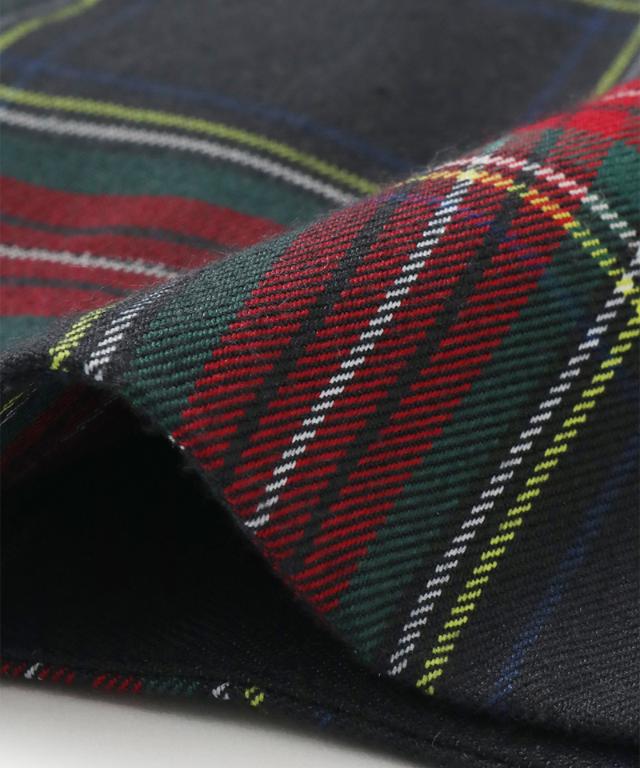 Vネックタータンチェックワンピース_edl25aw-op01