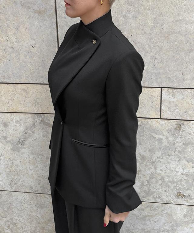 ２wayシルエットモダンジャケット（防シワ生地）_edl26ss-jk01