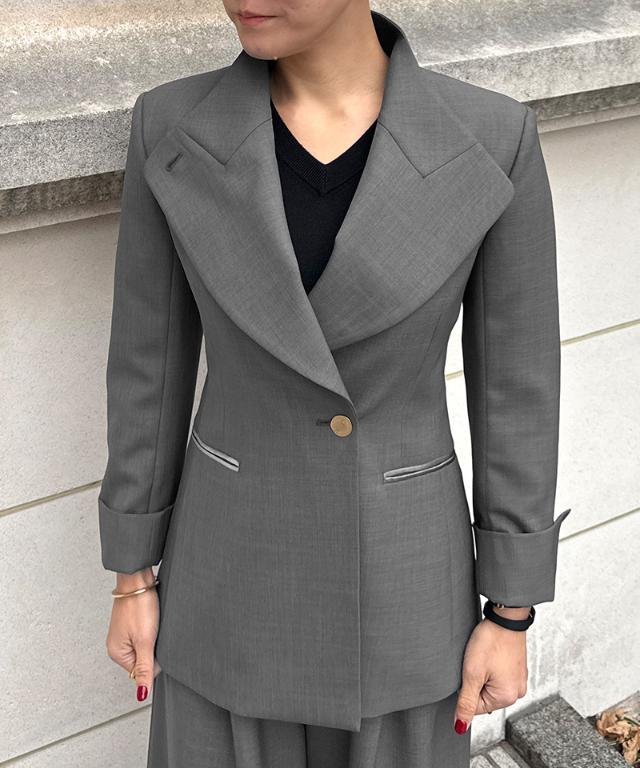 ２wayシルエットモダンジャケット（防シワ生地）_edl26ss-jk01