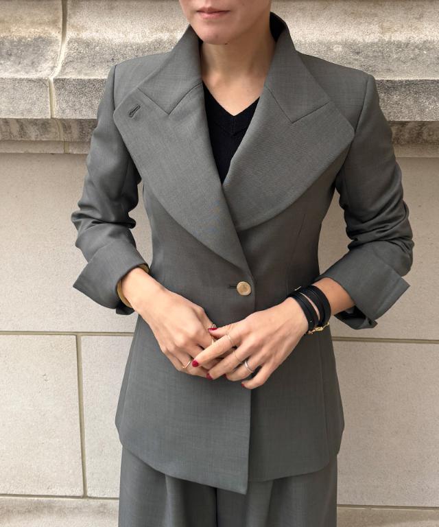 ２wayシルエットモダンジャケット（防シワ生地）_edl26ss-jk01