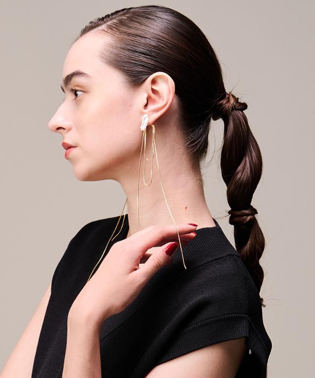 2way淡水＆チェーンピアス_fbc26ss-ac01