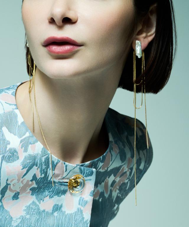 2way淡水＆チェーンピアス_fbc26ss-ac01