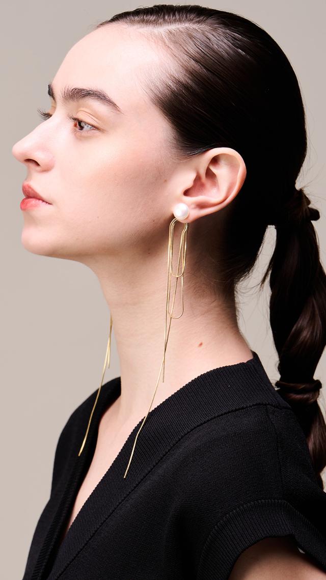 2way淡水＆チェーンピアス