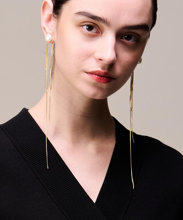 2way淡水＆チェーンピアス_fbc26ss-ac01