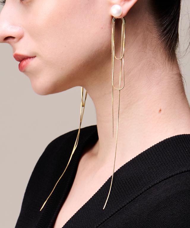 2way淡水＆チェーンピアス_fbc26ss-ac01