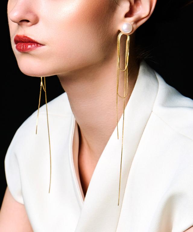 2way淡水＆チェーンピアス_fbc26ss-ac01