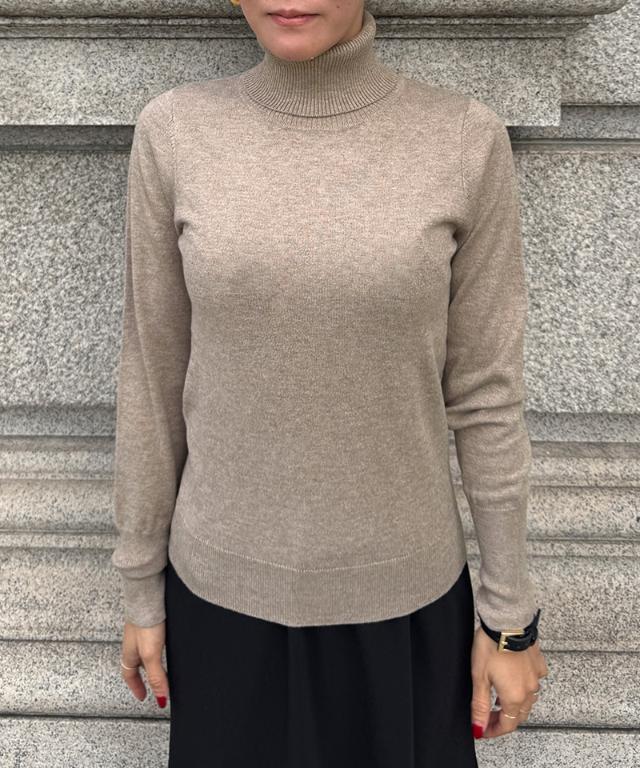 カシミヤ混ソフトタッチタートルネック_gfa24aw-nt15