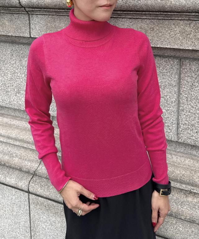 カシミヤ混ソフトタッチタートルネック_gfa24aw-nt15