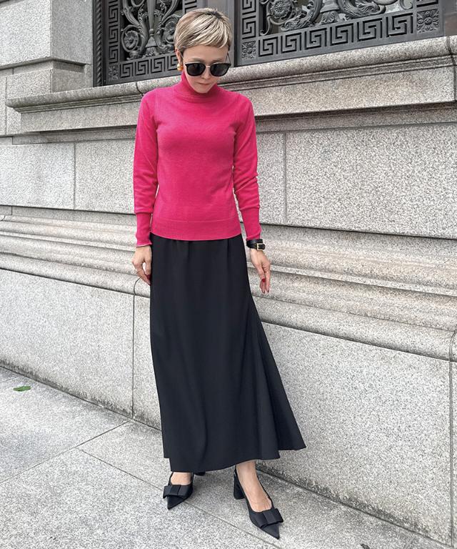 カシミヤ混ソフトタッチタートルネック_gfa24aw-nt15