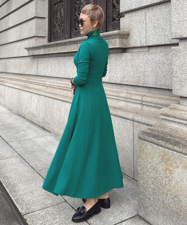 タートルニットフレアワンピース_gfa24aw-op14