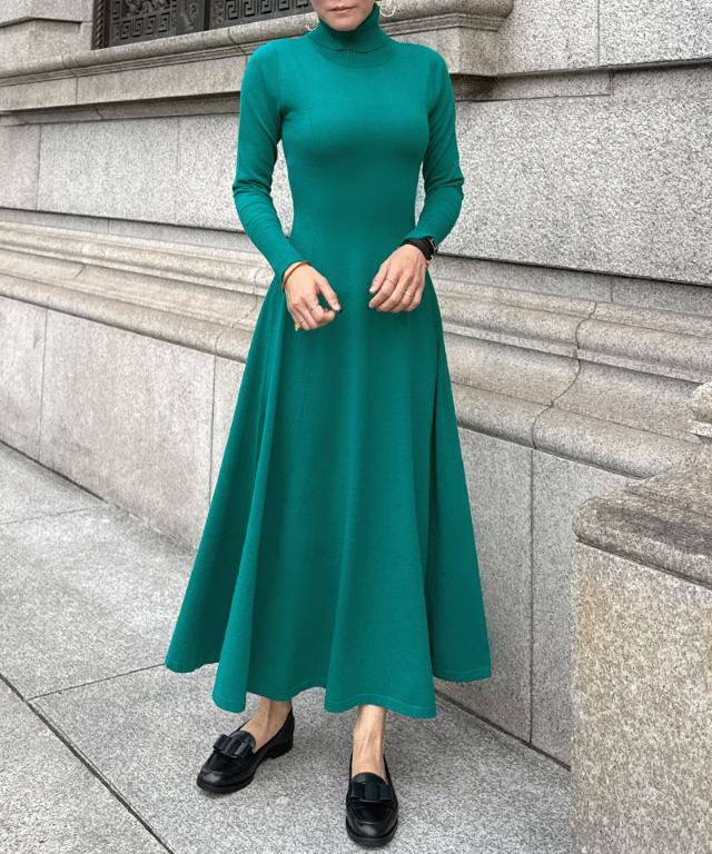 タートルニットフレアワンピース_gfa24aw-op14