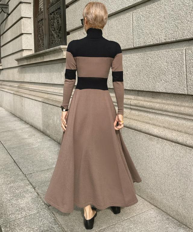 タートルニットフレアワンピース_gfa24aw-op14