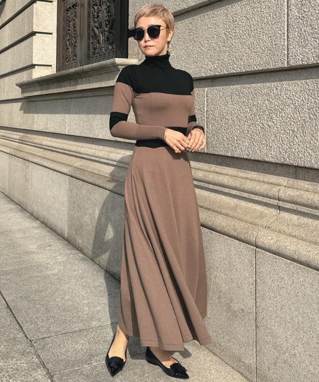 タートルニットフレアワンピース｜JENNE(ジェンヌ)公式通販：パリ