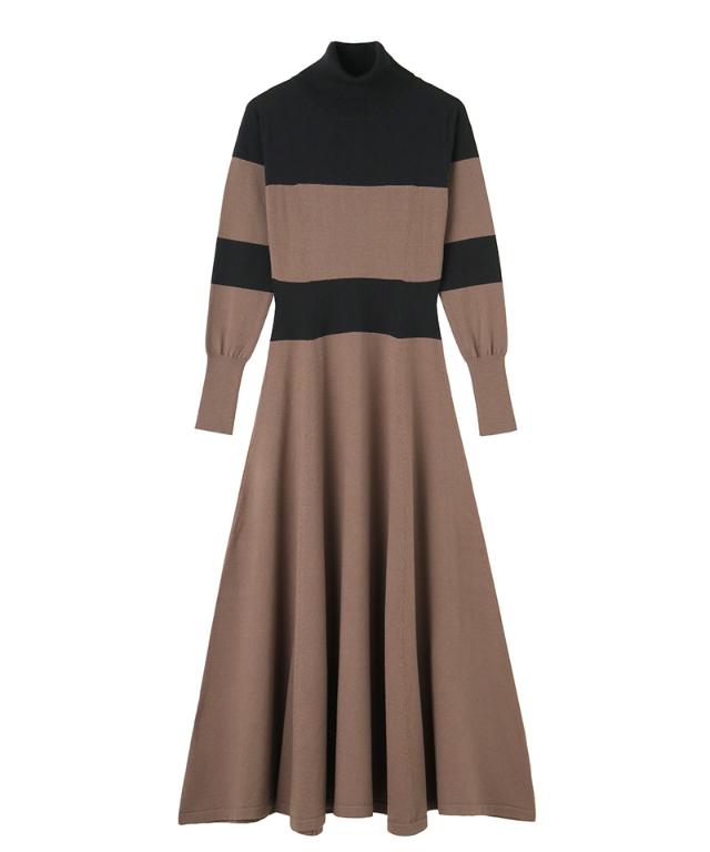 タートルニットフレアワンピース_gfa24aw-op14