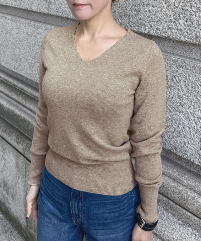 Ｖネックカシミヤニット_gfa25aw-nt01