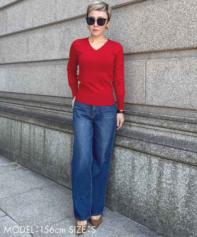 Ｖネックカシミヤニット_gfa25aw-nt01