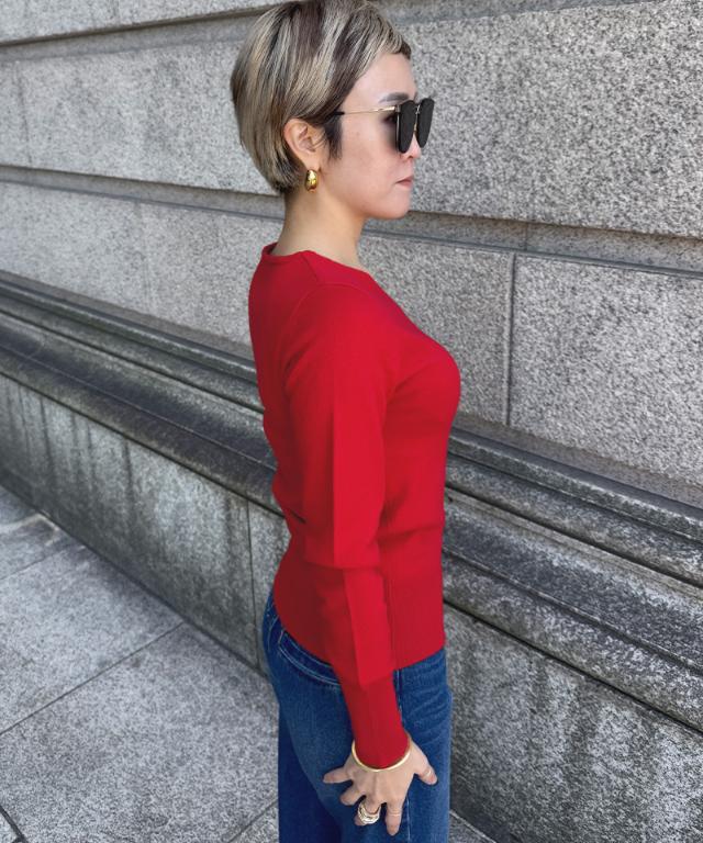 Ｖネックカシミヤニット_gfa25aw-nt01