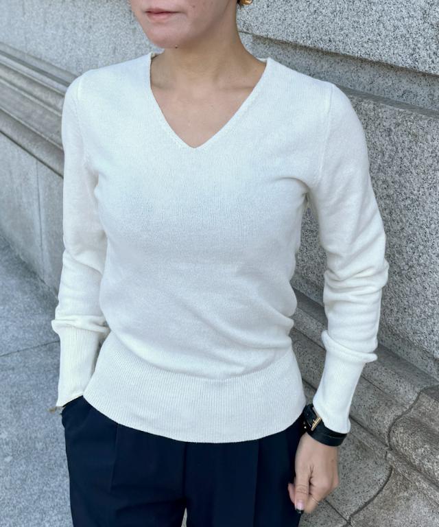 Ｖネックカシミヤニット_gfa25aw-nt01