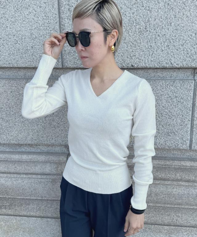Ｖネックカシミヤニット_gfa25aw-nt01