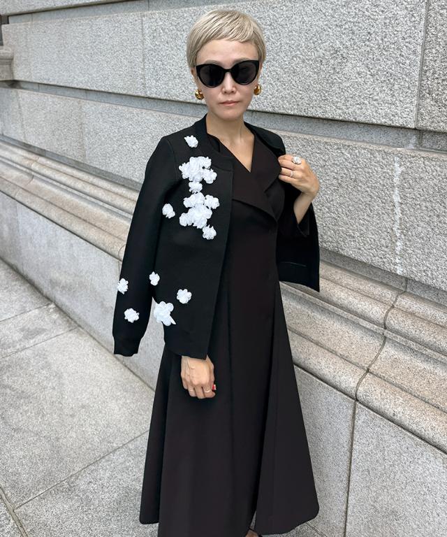 フラワーモチーフ付カーディガン_gfa25aw-nt04