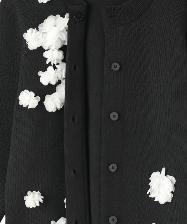 フラワーモチーフ付カーディガン_gfa25aw-nt04