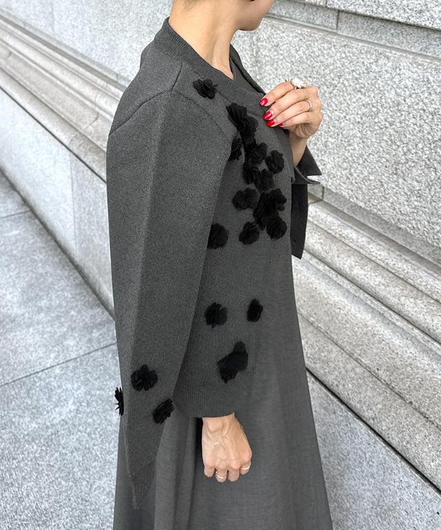 フラワーモチーフ付カーディガン_gfa25aw-nt04