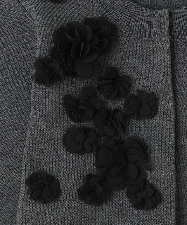 フラワーモチーフ付カーディガン_gfa25aw-nt04
