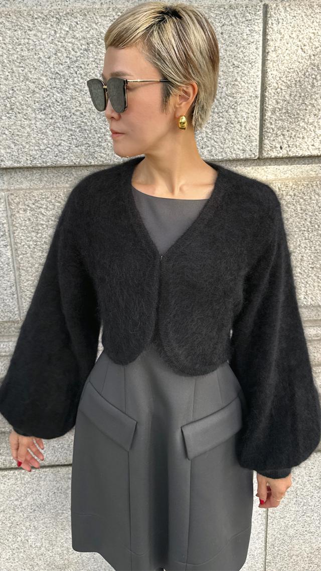 ふわふわウールボレロ