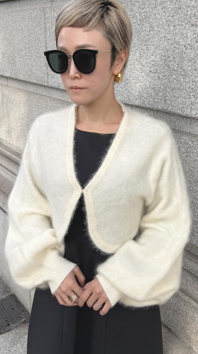 ふわふわウールボレロ