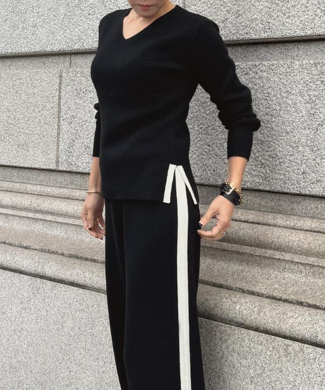 Vネックウールニット_gfa25aw-nt09