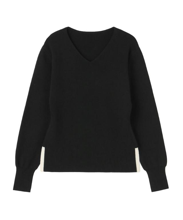 Vネックウールニット_gfa25aw-nt09
