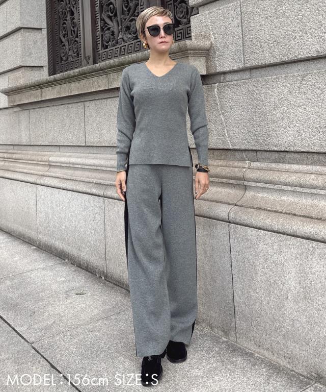 Vネックウールニット_gfa25aw-nt09