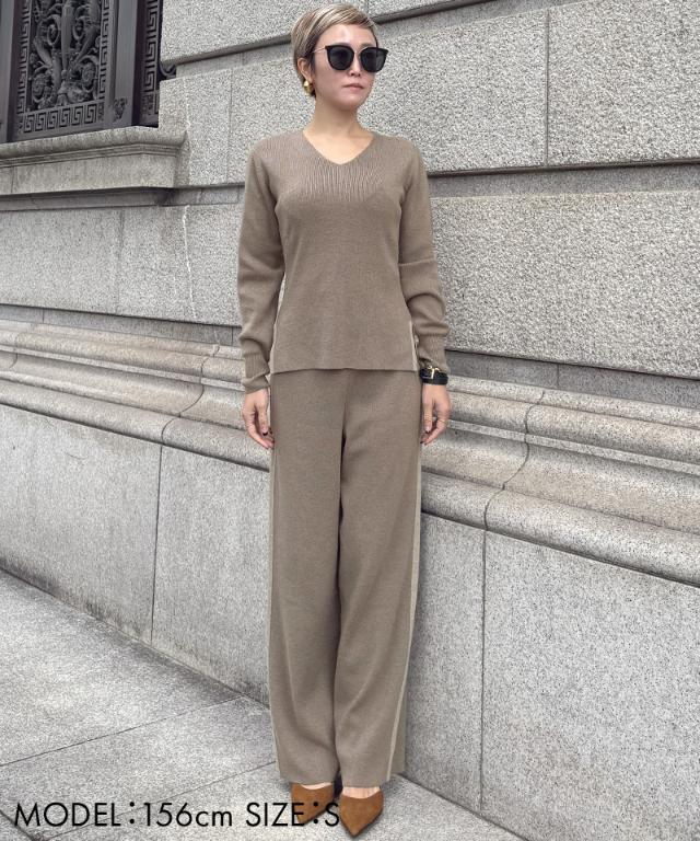 Vネックウールニット_gfa25aw-nt09