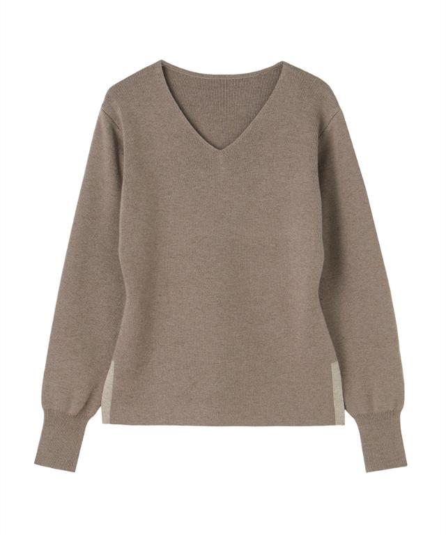 Vネックウールニット_gfa25aw-nt09