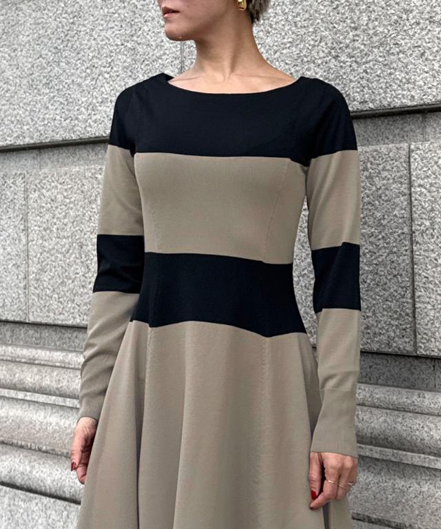配色美ラインニットワンピース_gfa25aw-op12