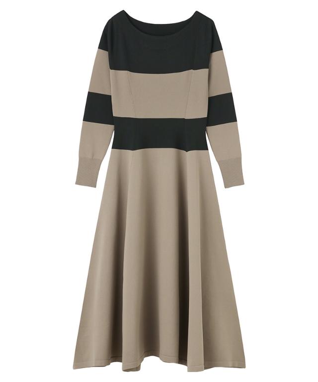 配色美ラインニットワンピース_gfa25aw-op12