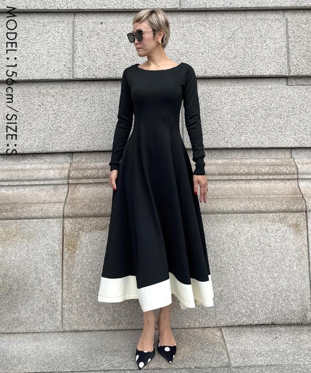 配色美ラインニットワンピース_gfa25aw-op12