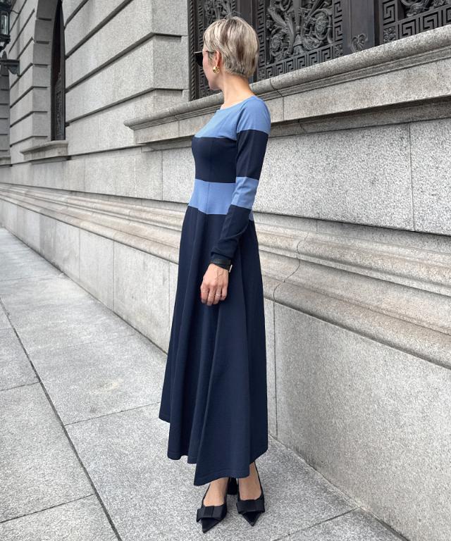 配色美ラインニットワンピース_gfa25aw-op12