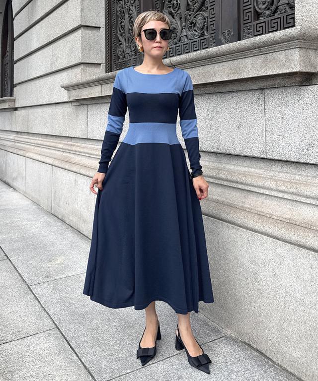 配色美ラインニットワンピース_gfa25aw-op12